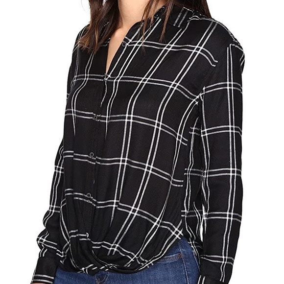 RUNS SMALL Rip Curl Seabird black flannel shirt - Picture 9 of 9